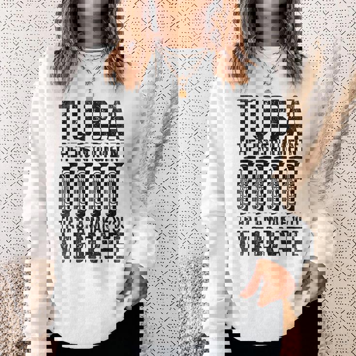 チューバ 振動させる楽器 ミュージシャン チューバ スウェットシャツ 彼女への贈り物