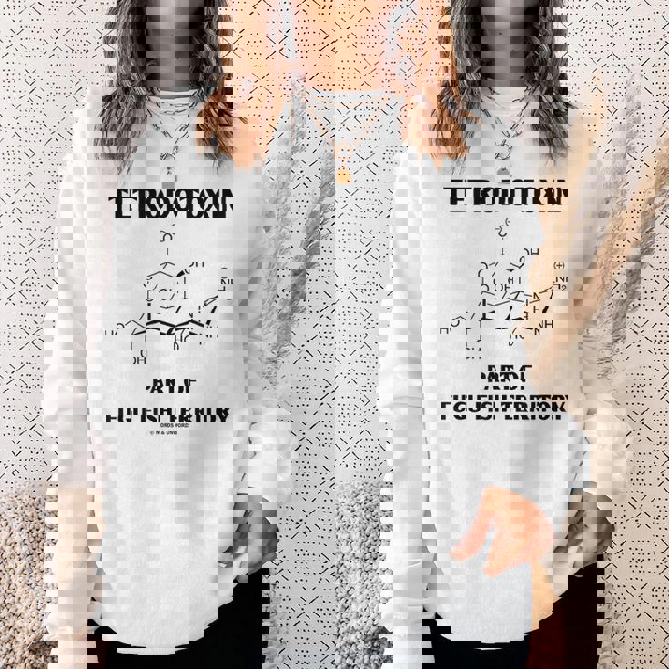 テトロドトキシン フグフィッシュテリトリー化学構造の一部 スウェットシャツ 彼女への贈り物