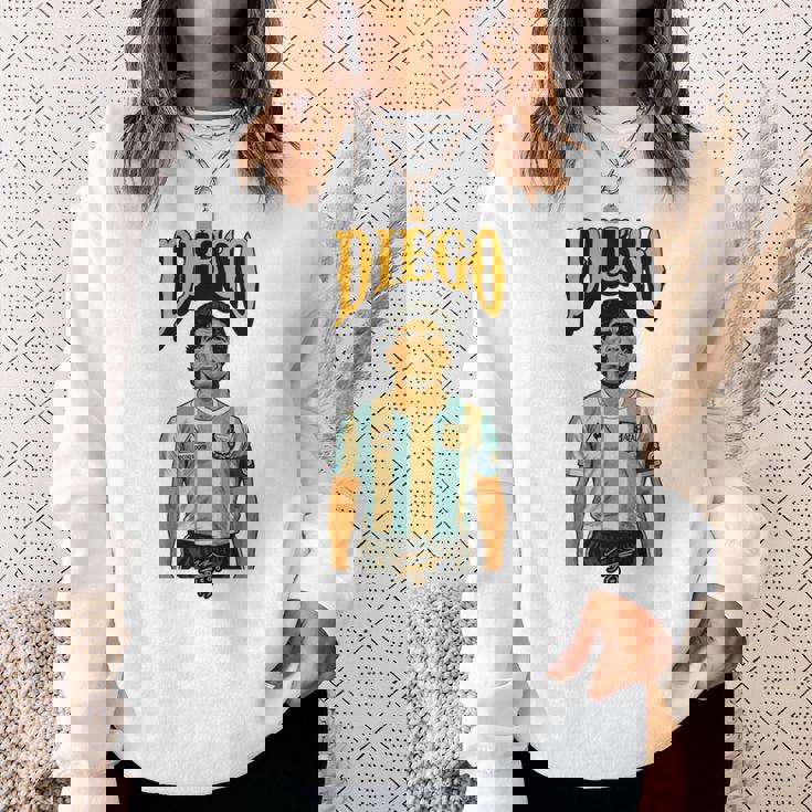 ディエゴ アルマンド マラドーナ アルゼンチン 長袖tシャツ スウェットシャツ 彼女への贈り物