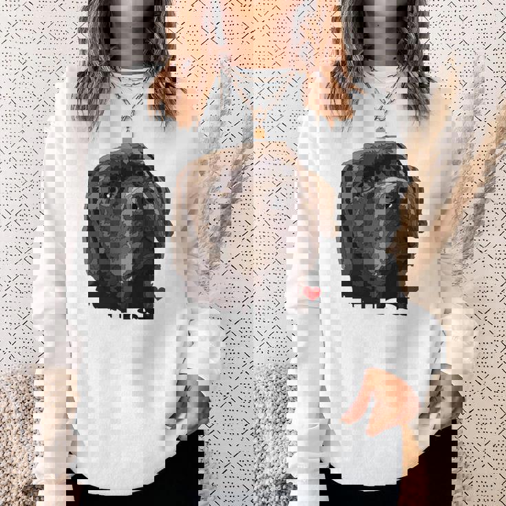 ディス・イズ・ラブ・チョコレート・ラボ 長袖tシャツ スウェットシャツ 彼女への贈り物