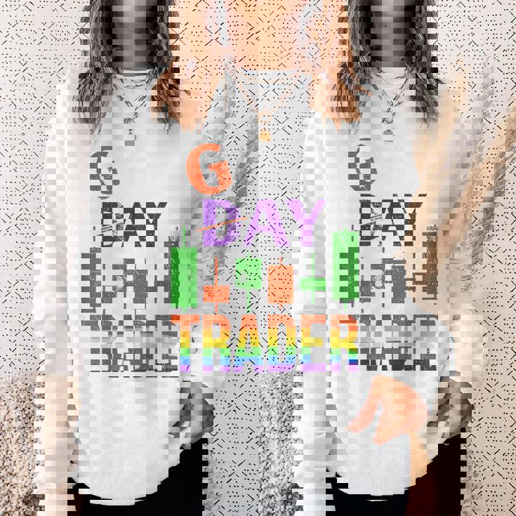 デイストライクスルーゲイトレーダープライド月間トレーディングオタクファニー。 スウェットシャツ 彼女への贈り物