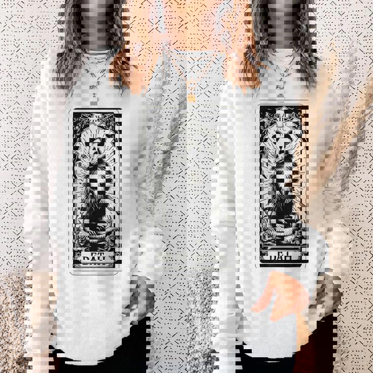 デス・ポッサム・タロット・カード 死神 ゴス ブラッククラフト オポッサム スウェットシャツ 彼女への贈り物