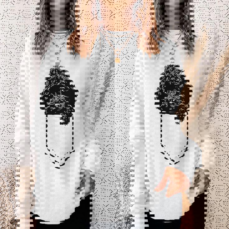 トイプードルのポケット スウェットシャツ 彼女への贈り物