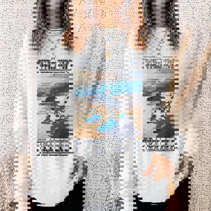 トララレロトララーラ-イタリアンブレインロットミーム 長袖tシャツ スウェットシャツ 彼女への贈り物