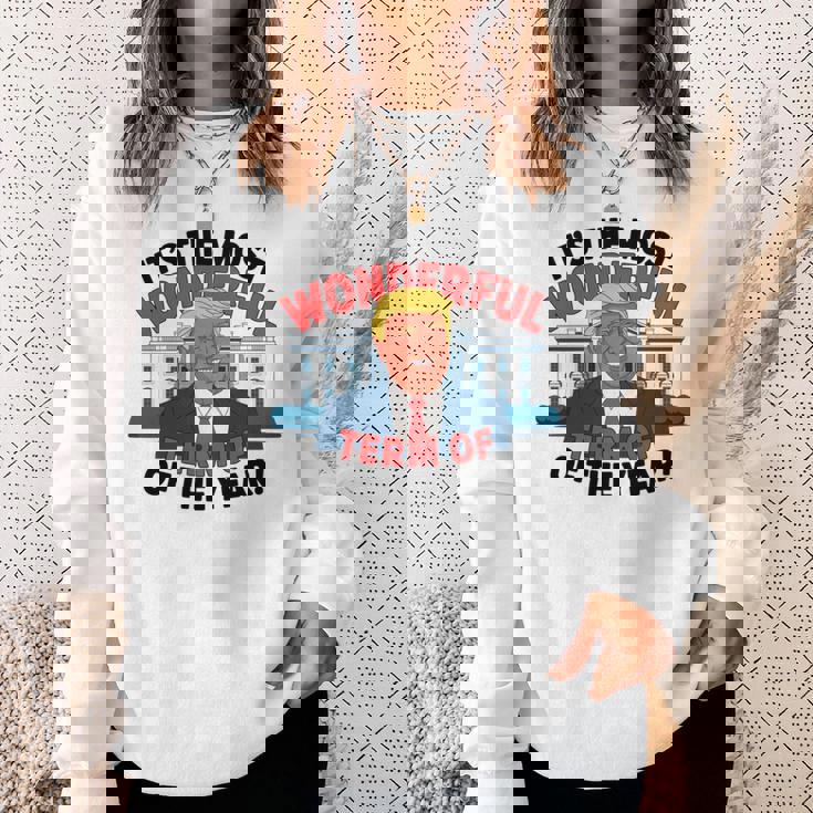 トランプ 今年一番素晴らしい用語 クリスマス 長袖tシャツ スウェットシャツ 彼女への贈り物