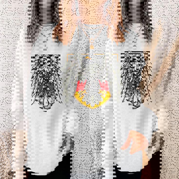 ドイツ鷲旗 ドイツ国旗 長袖tシャツ スウェットシャツ 彼女への贈り物