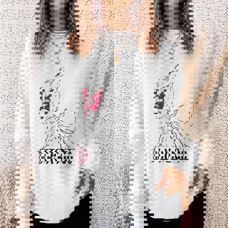 ドロンジョデザインm ホワイト スウェットシャツ 彼女への贈り物