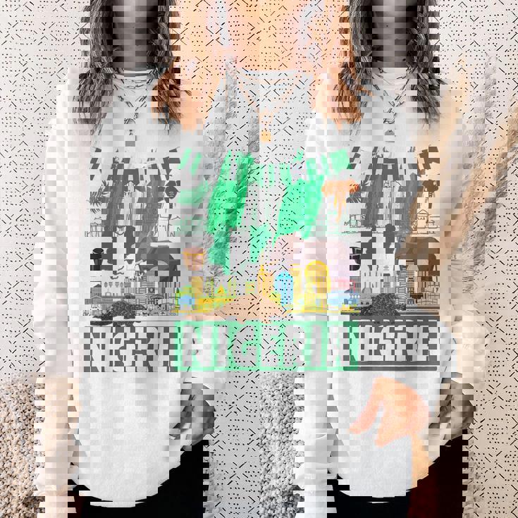 ナイジェリアの服のアイデア キッズ&ノベルティ ナイジェリア国旗 スウェットシャツ 彼女への贈り物