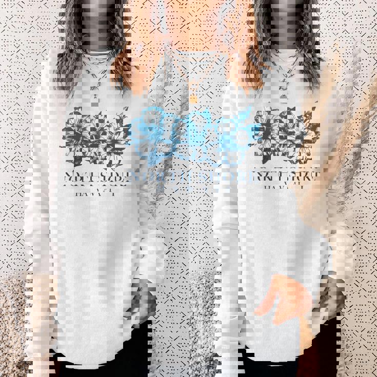 ノースショア ハワイ アロハ ハワイアン ハイビスカス サーファー ヴィンテージ スウェットシャツ 彼女への贈り物