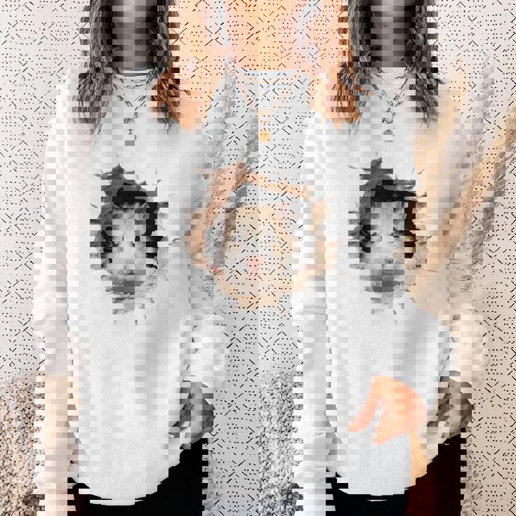 ハムスター アニマル柄 動物園 ポートレート イラスト 顔 ハムスター スウェットシャツ 彼女への贈り物