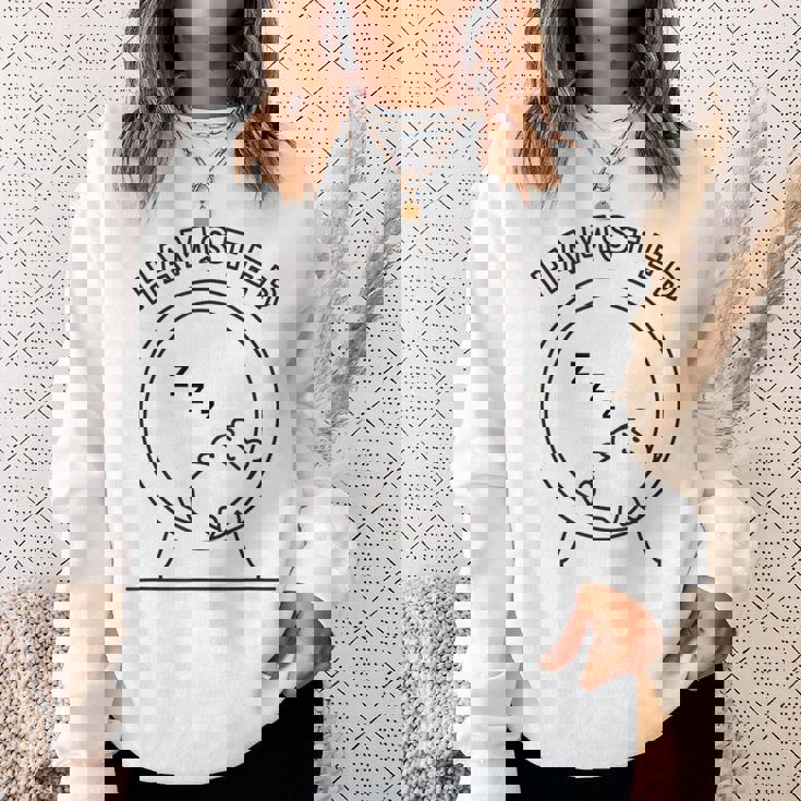 ハムスター 寝る ダイエット リバウンド メンズ レディース キッズ かわいい おもしろ ハムスター好き スウェットシャツ 彼女への贈り物