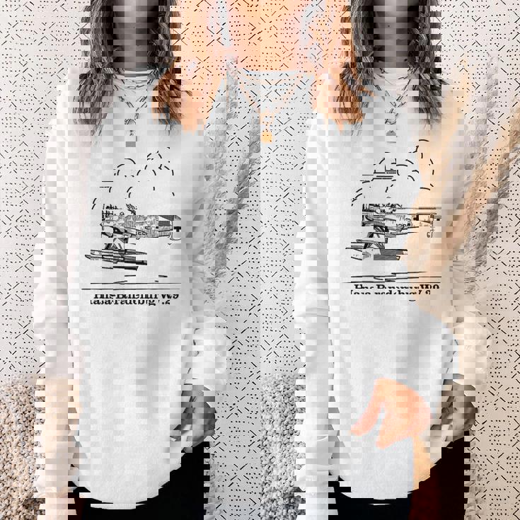 ハンザ ブランデンブルク W29 ドイツ水上飛行機 空飛ぶ雲 スウェットシャツ 彼女への贈り物