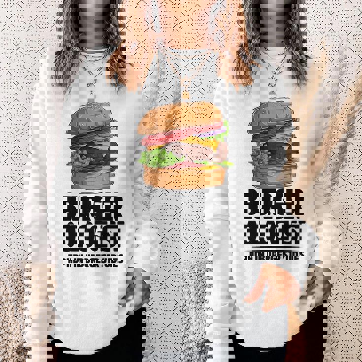 ハンバーガー研究 ハンバーガー 長袖tシャツ スウェットシャツ 彼女への贈り物