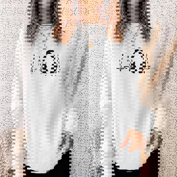 ハートビートヘッドホン スウェットシャツ 彼女への贈り物