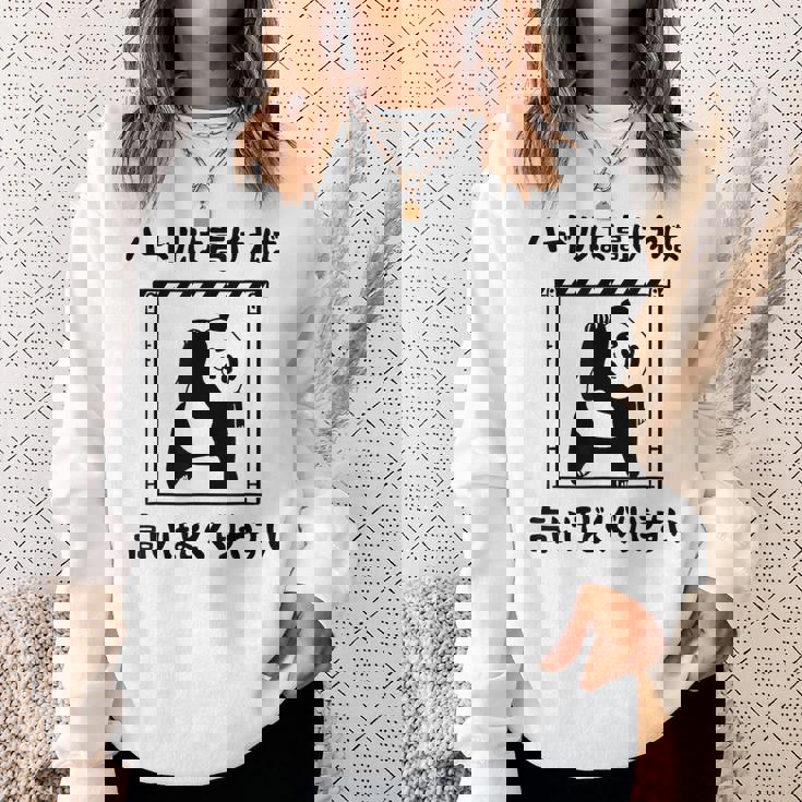 ハードルは高ければ高いほどくぐりやすい ネタ ことわざ 慣用句 ジョーク ギャグ ダジャレ ツッコミ パンダ おもしろ スウェットシャツ 彼女への贈り物