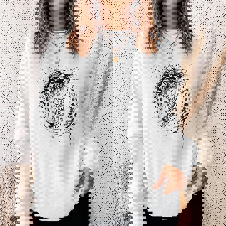 バスケットボールフープグラフィティレジャースポーツ スウェットシャツ 彼女への贈り物