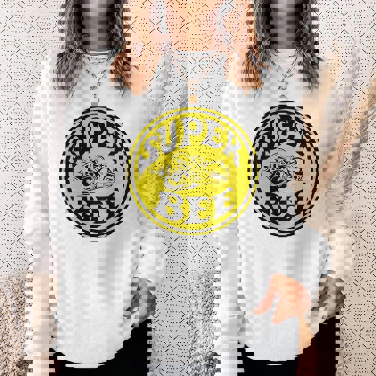 バックプリントのみ レトロ ビンテージ ガソリンスタンド モーターオイル ガレージ スウェットシャツ 彼女への贈り物