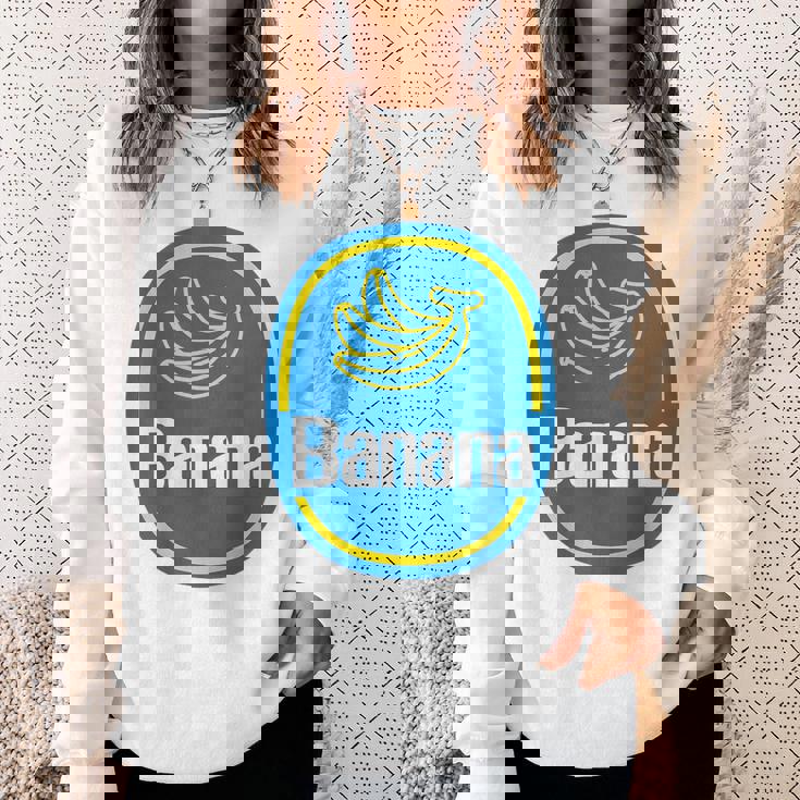 バナナ ステッカー フルーツ レイジー ハロウィン コスチューム スウェットシャツ 彼女への贈り物