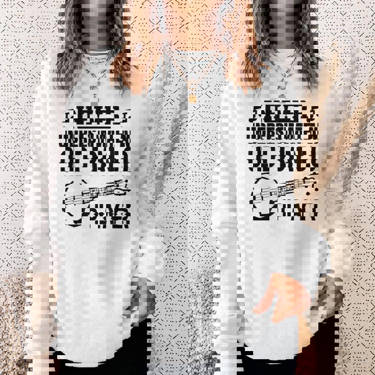 メンズ バンジョーじいさんバンジョーインストラクター スウェットシャツ 彼女への贈り物
