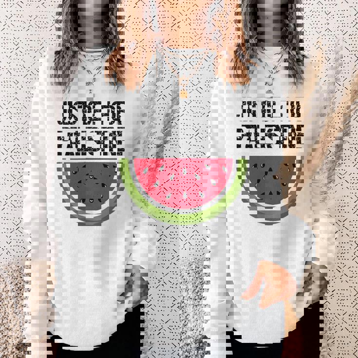 パレスチナの正義 スイカ 国旗 パレスチナ人 スウェットシャツ 彼女への贈り物