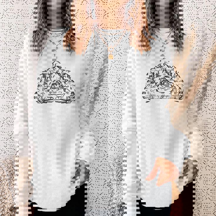 ヒップホップ Y2k Hip Hop ヴィンテージ レトロ エッジの効いたバックプリント ストリートウェア イルミナティ スウェットシャツ 彼女への贈り物