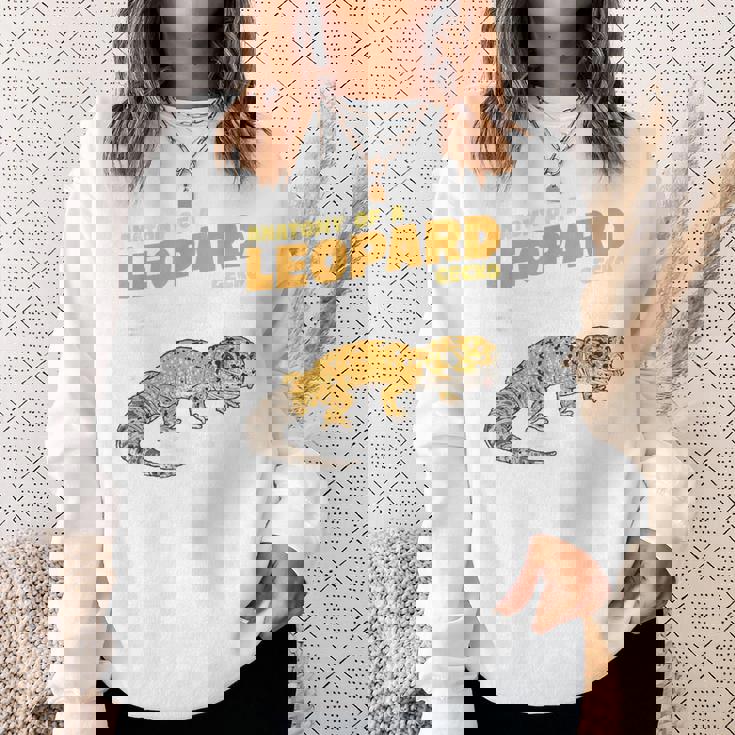 ヒョウ爬虫類ヤモリの解剖学 スウェットシャツ 彼女への贈り物