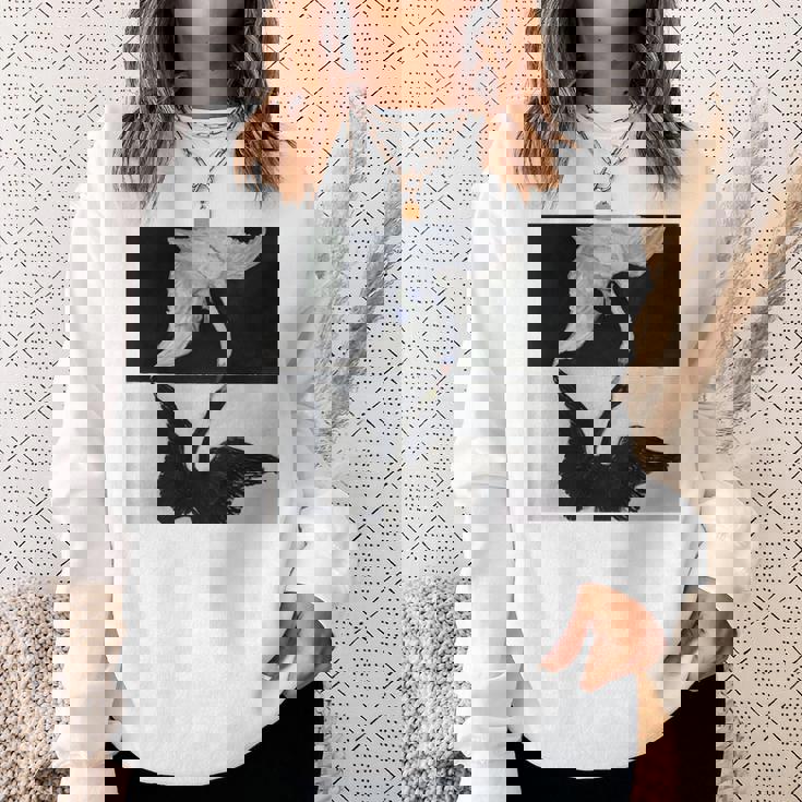 ヒルマ・アフ・クリント作 白鳥 第1号 長袖tシャツ スウェットシャツ 彼女への贈り物