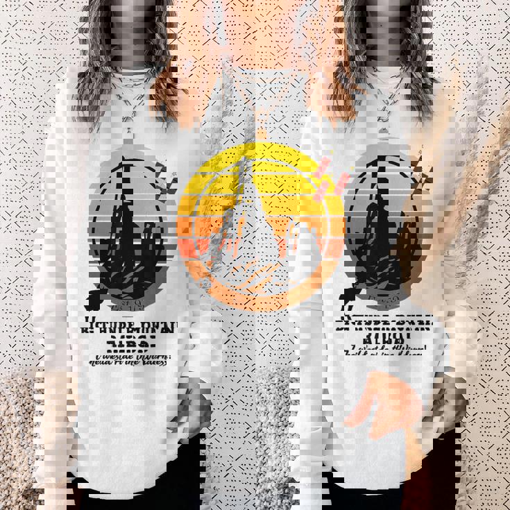 ビッグサンダーマウンテン鉄道、ワイルドトレインライド、西 スウェットシャツ 彼女への贈り物