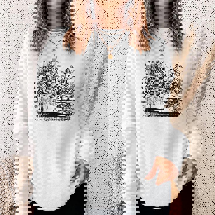 ビッグテキサス 不思議の国のアリス マッドハッターズ ティーパーティーtシャツ スウェットシャツ 彼女への贈り物