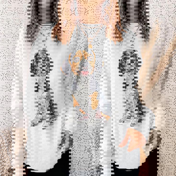 ビーグル 犬 モチーフ ペット イラスト ビーグル スウェットシャツ 彼女への贈り物