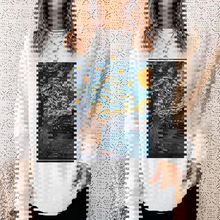 ビーバースターリーナイトヴァンゴッホ 長袖tシャツ スウェットシャツ 彼女への贈り物