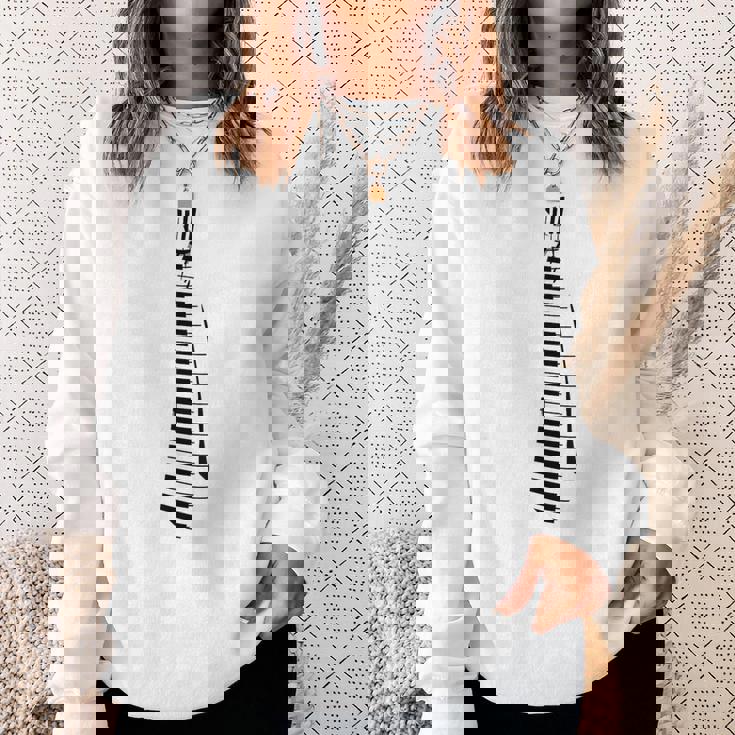 ピアノ ピアニスト 面白いキーボード ネクタイ スウェットシャツ 彼女への贈り物