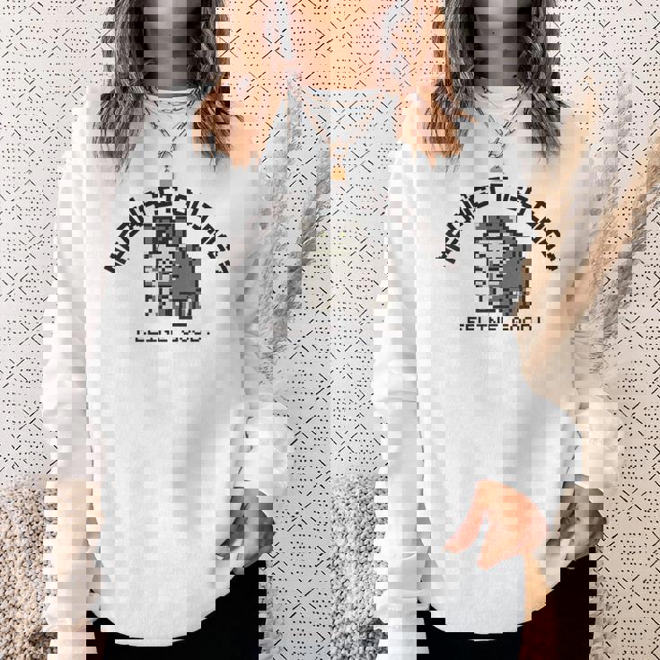 ピクセル アニマルズ マヌルネコ Manul Pallas's Cat 黒フォント スウェットシャツ 彼女への贈り物