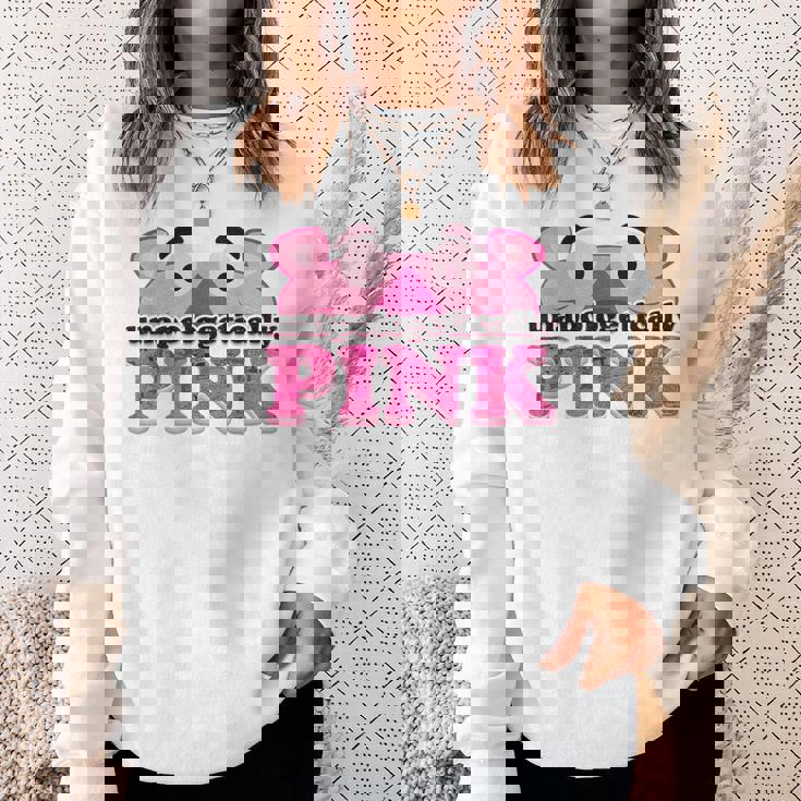 ピンクパンサー Unapologeically ピンク スウェットシャツ 彼女への贈り物