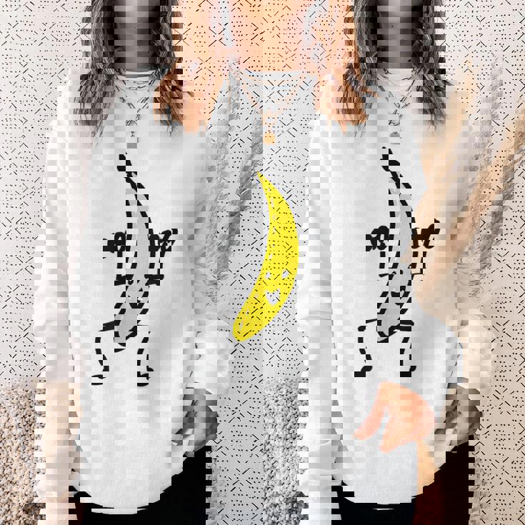 メンズ ファニースティックフィギュア フィットネス バナナダンベル トレーニング スウェットシャツ 彼女への贈り物