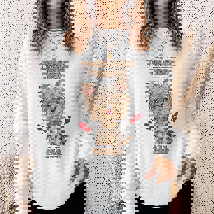 ファニーヨークシャーテリアtシャツ スウェットシャツ 彼女への贈り物