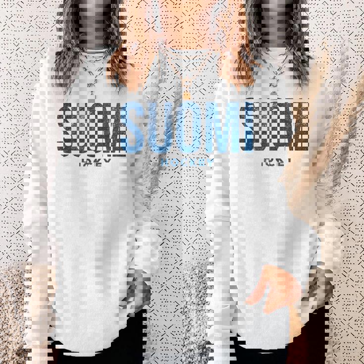 フィンランド スオミ ホッケー アンティーク調 ヴィンテージ レトロ スウェットシャツ 彼女への贈り物