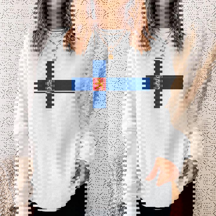 フィンランドtシャツ、フィンランド国旗、フィンランドの地図 メンズレディースキッズ スウェットシャツ 彼女への贈り物