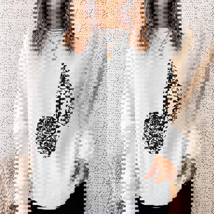 フレンチホルン愛好家 スウェットシャツ 彼女への贈り物