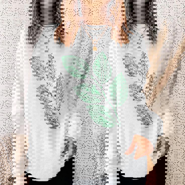 ブナの葉 植物 自然と森林 木のグラフィックス スウェットシャツ 彼女への贈り物