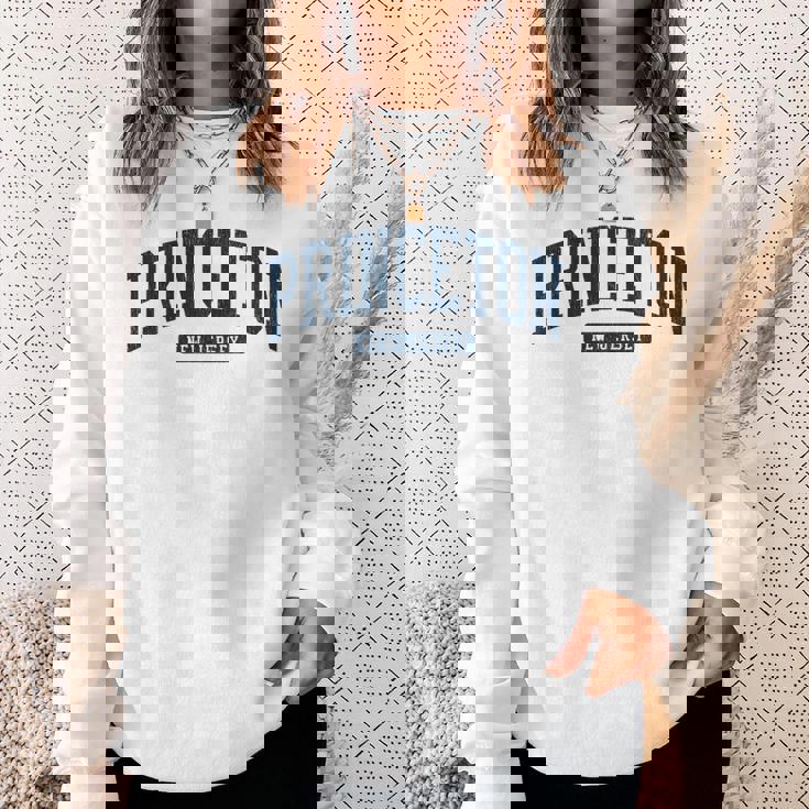 プリンストン ニュージャージー Nj カレッジ大学スタイル ブルー 長袖tシャツ スウェットシャツ 彼女への贈り物