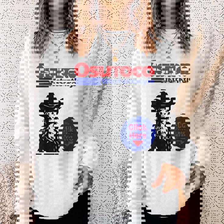 プレゼント パロディ 面白い ウエスタン スウェットシャツ 彼女への贈り物