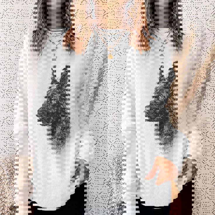 ベルギーシェパード 犬 グラフィック ペットアート ベルギーシェパード スウェットシャツ 彼女への贈り物