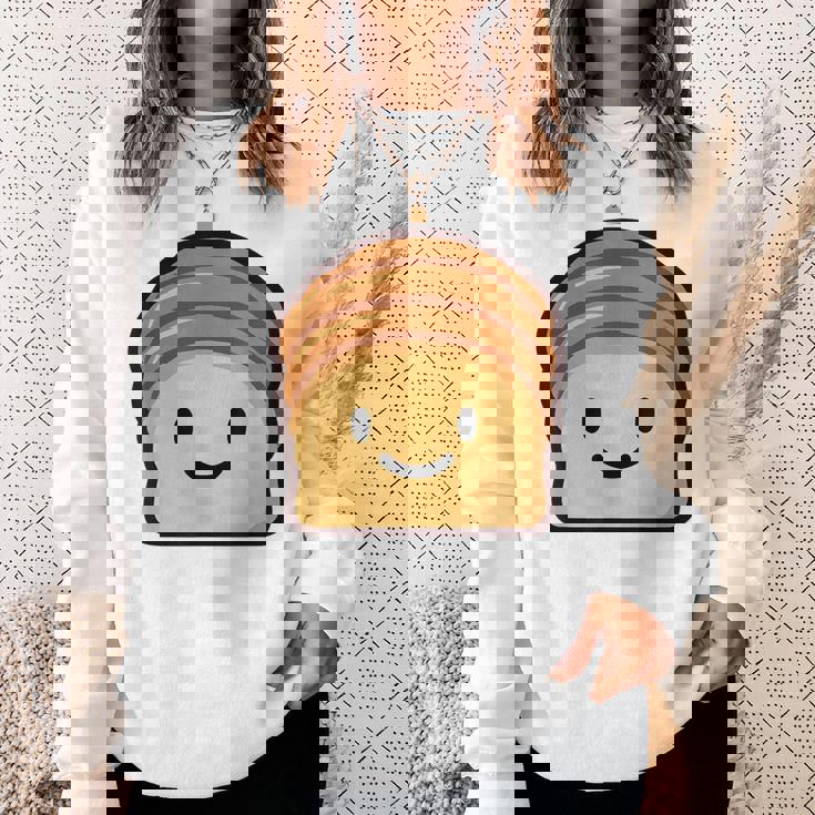 ベーカリー パン ブリオッシュ シンプルでミニマルなユーモア ブリオッシュ スウェットシャツ 彼女への贈り物