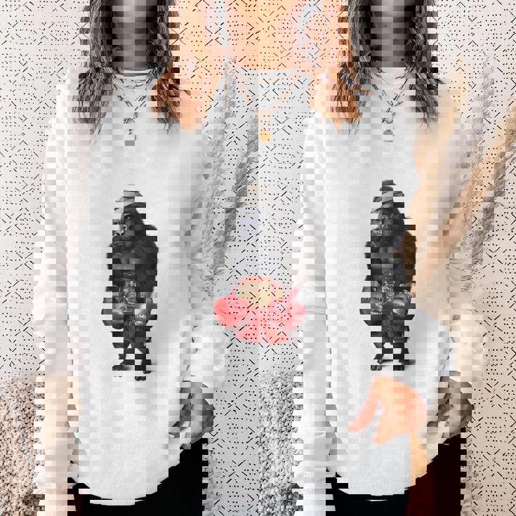 ボクシング チャンピオン ゴリラ ボクサーファイター スウェットシャツ 彼女への贈り物