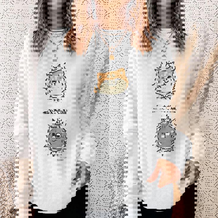 ボンレス犬とボンレス猫 Good スウェットシャツ 彼女への贈り物