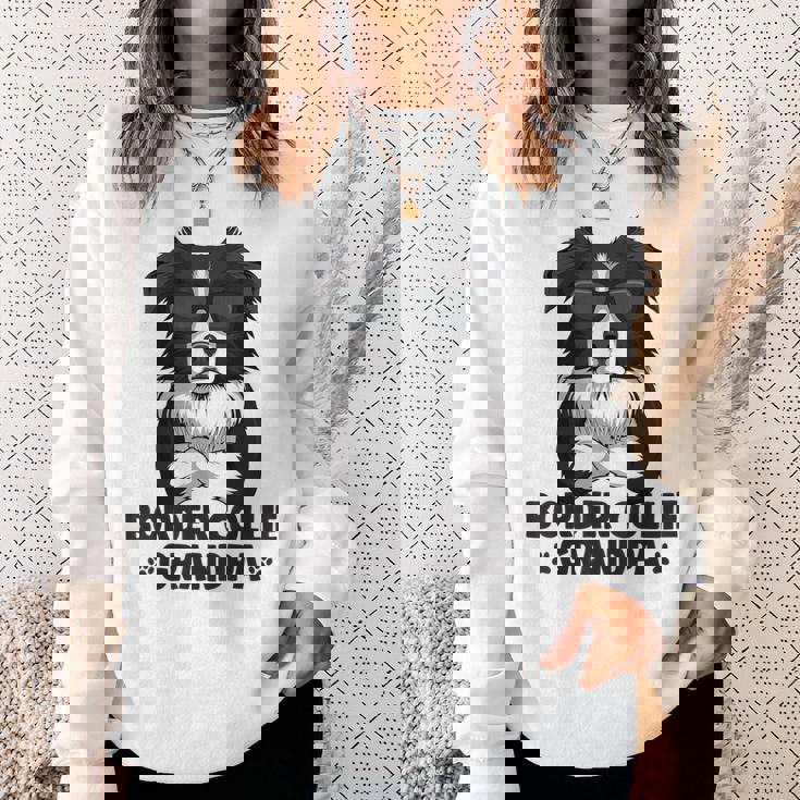 ボーダーコリー 犬 おじいちゃん スウェットシャツ 彼女への贈り物