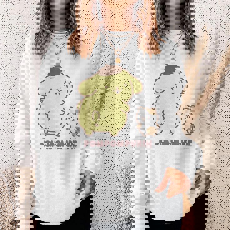 ポムポムプリン ふりむき ライトカラー スウェットシャツ 彼女への贈り物