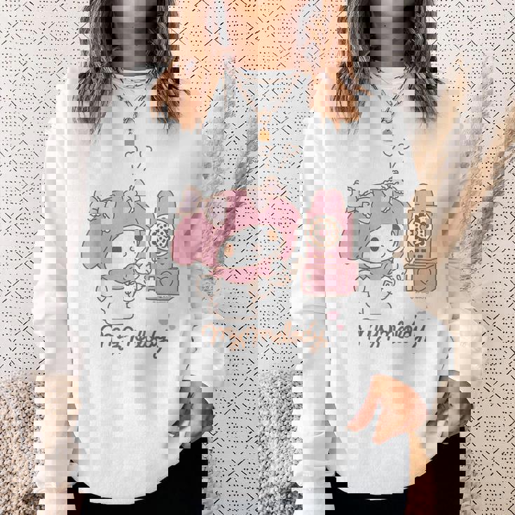 マイメロディ でんわ ライトカラー スウェットシャツ 彼女への贈り物