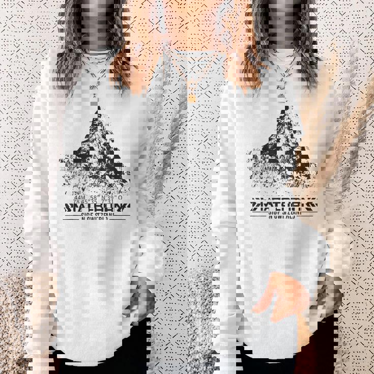 マッターホルン スイス アルプス ツェルマット ハイキング 山 アドベンチャー スウェットシャツ 彼女への贈り物